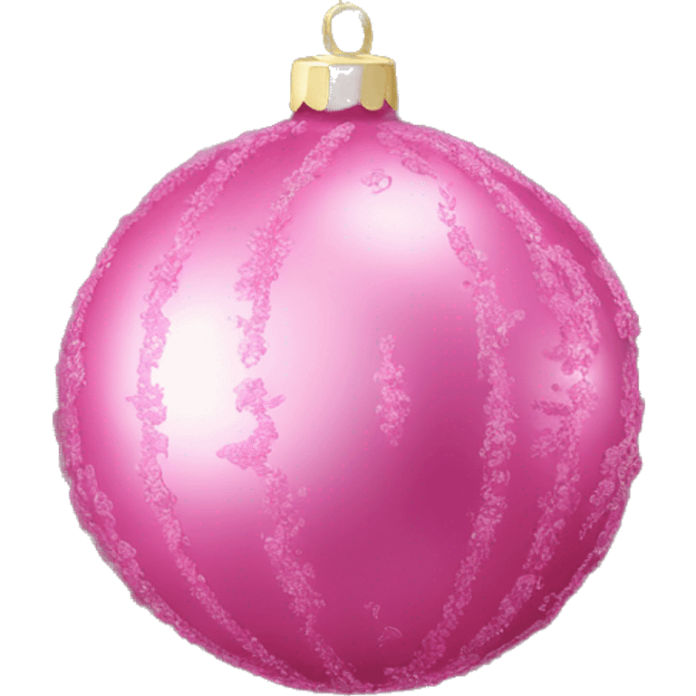 Pink ornaments on a Christmas tree￼ emoji