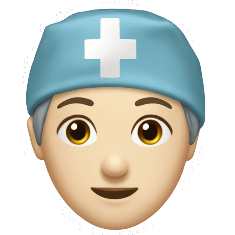 Scrub cap for nurse emoji