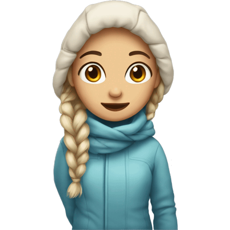 winter girl emoji