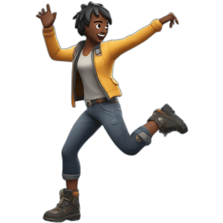 Fortnite character dancing emoji