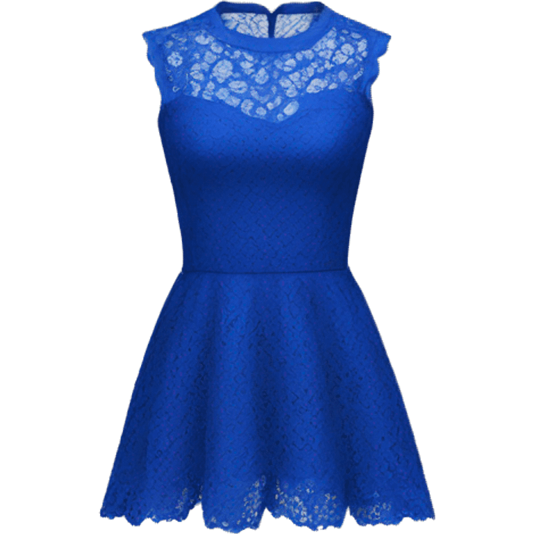 Royal blue lace top  emoji