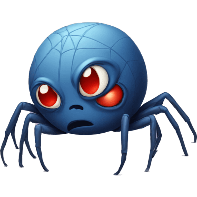 Sad spider emoji