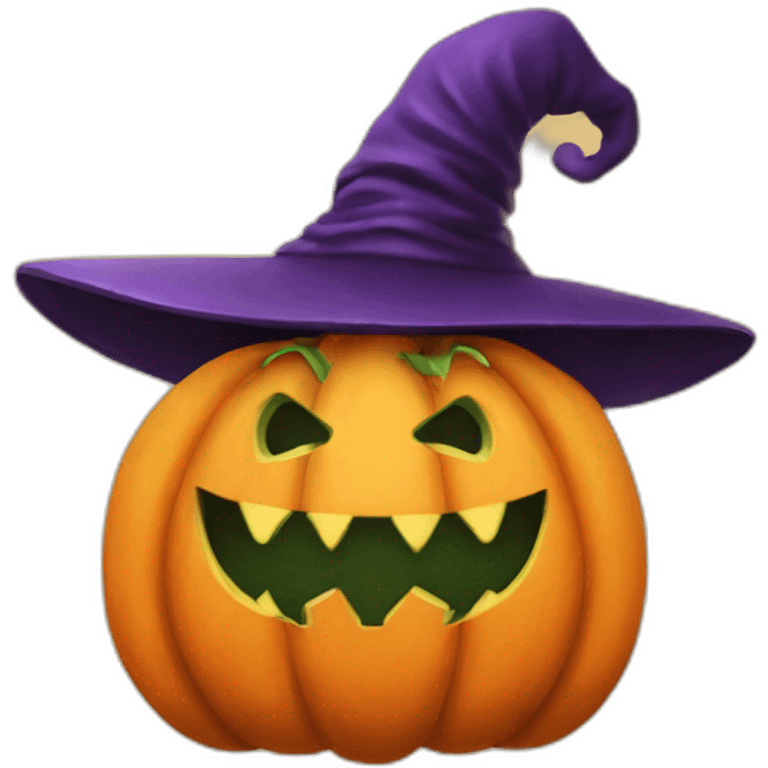 Strega Halloween zucca emoji