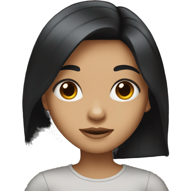 girl with black hair emoji