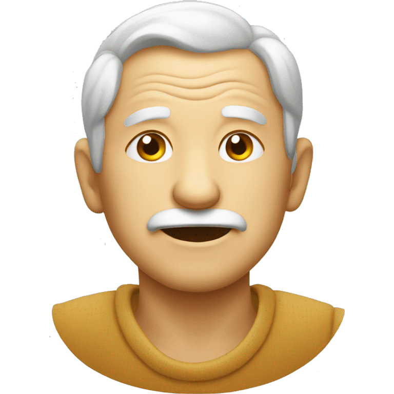 Old man winking  emoji