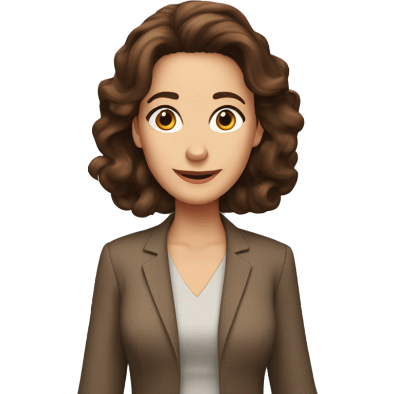 Judy Geller with brown hair emoji