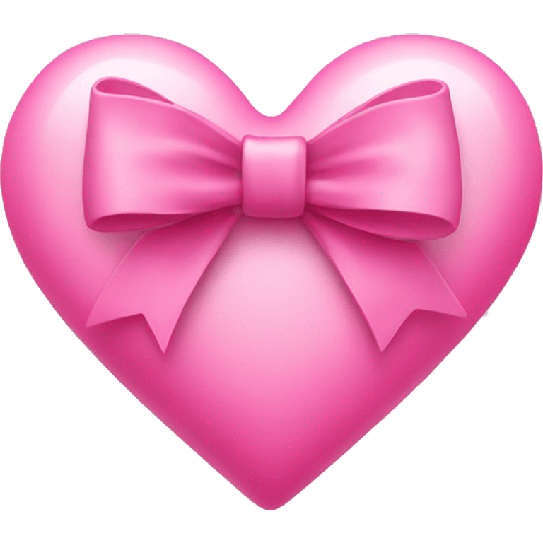 pink heart with bow emoji