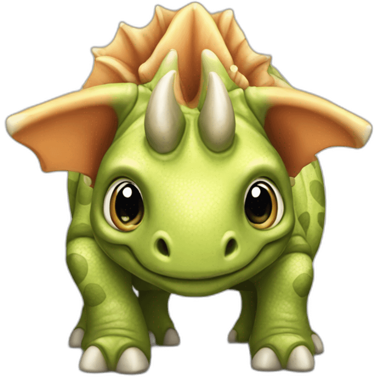 Triceratops dinosaur emoji