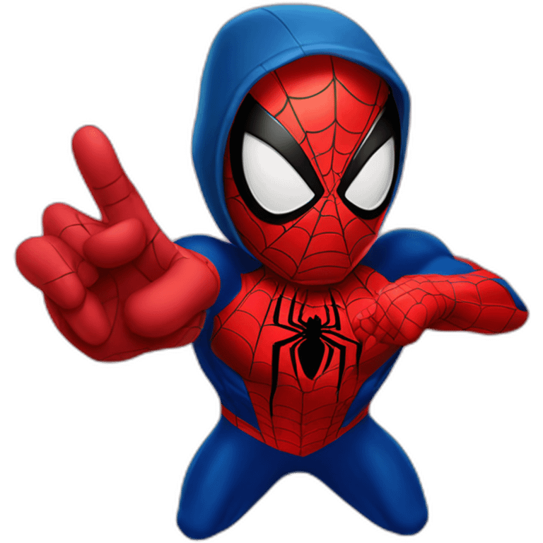 spiderman heart gesture emoji