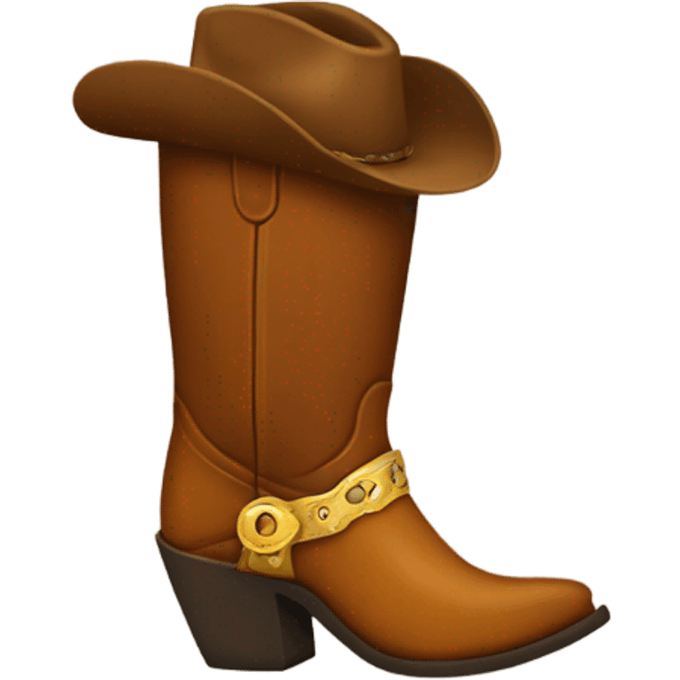 cowgirl boot emoji