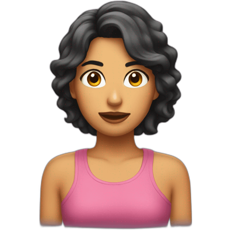 Chica morena emoji