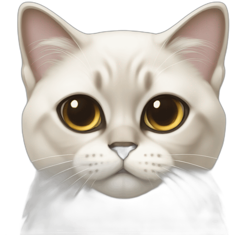 persian siamese cat white emoji