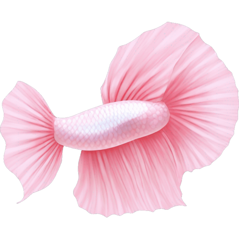 Light pink Betta fish ￼ emoji