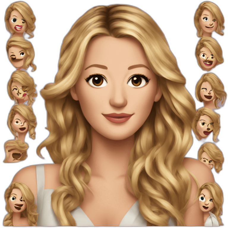 Blake lively, gossip girl emoji