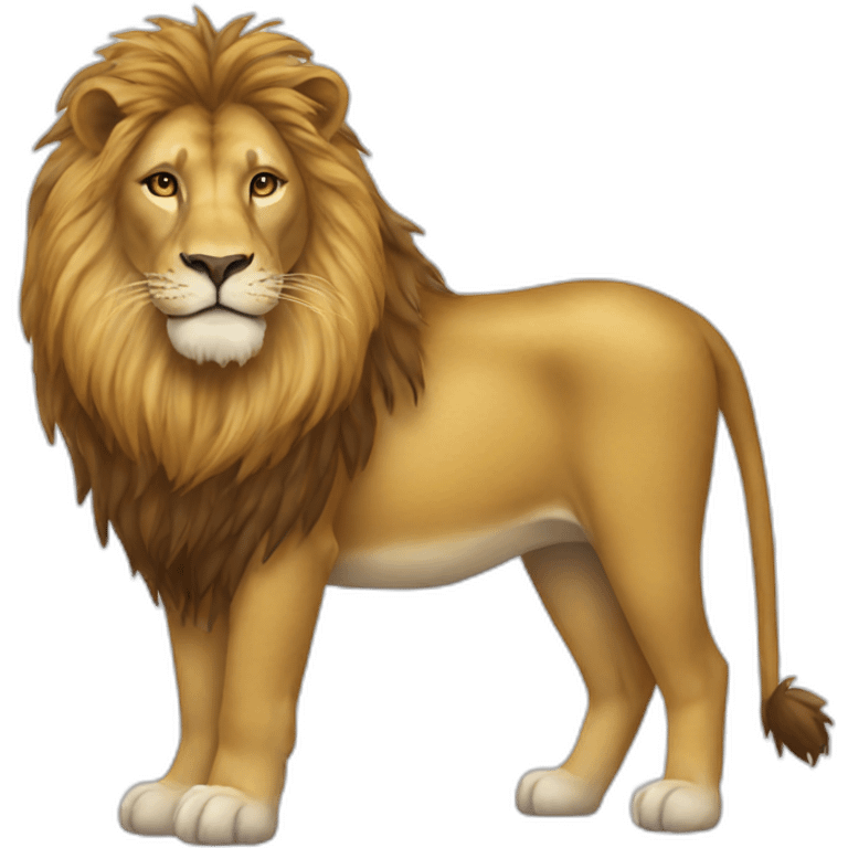 Un lion et un cheval emoji