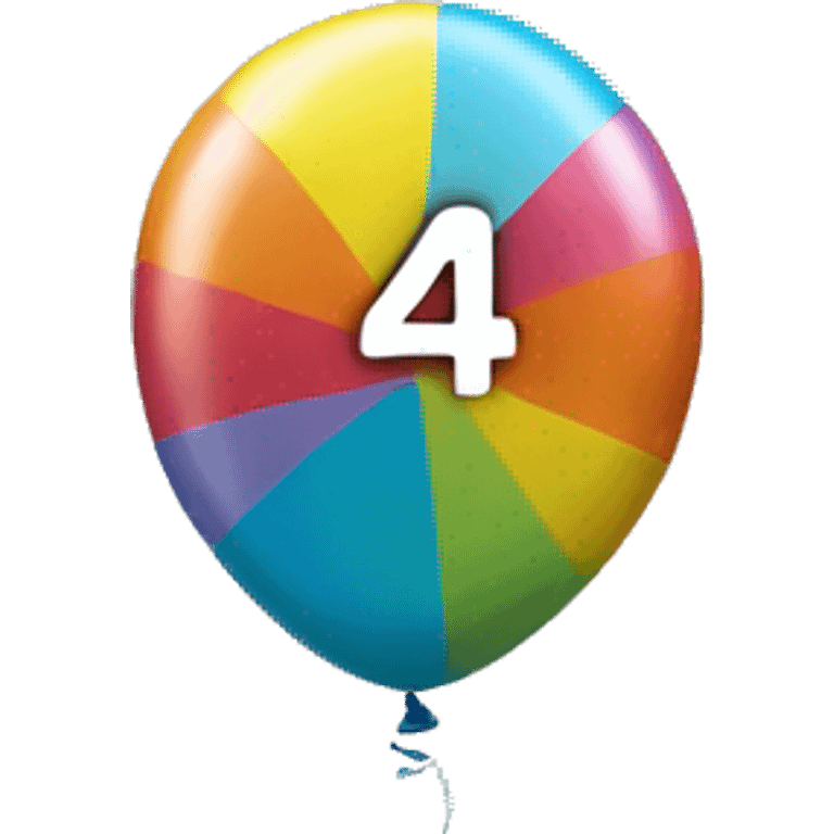 balloon-shaped-like-number-4 emoji