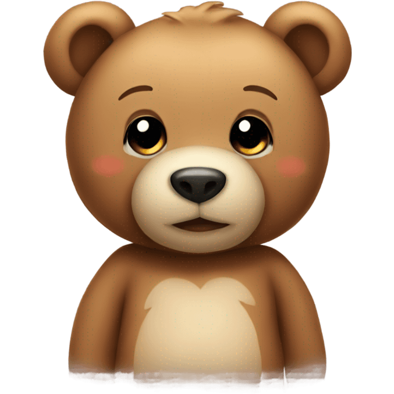 Teddy bear inlove emoji