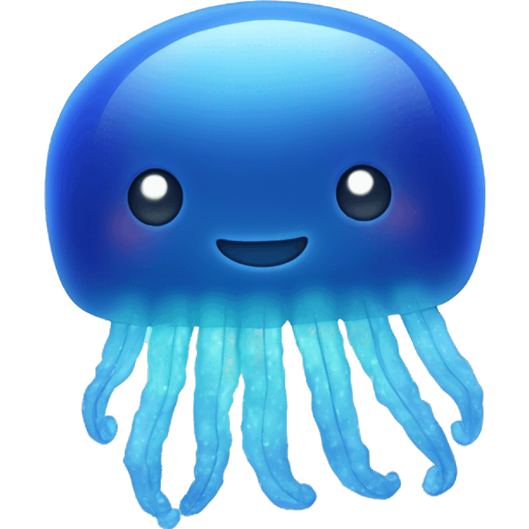 Glowing blue jellyfish  emoji