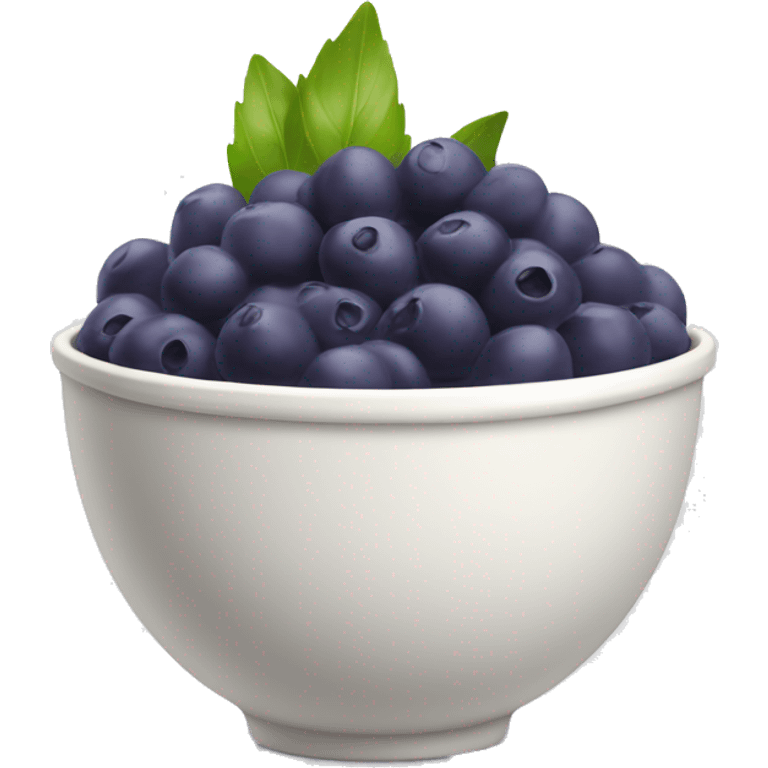 white açaí bowl emoji