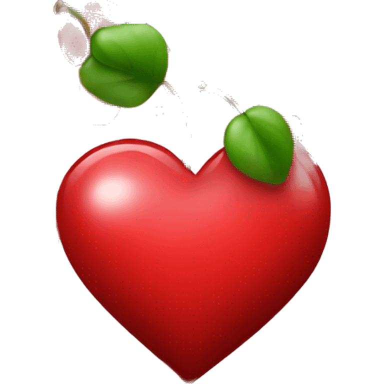 Love heart with cherries  emoji