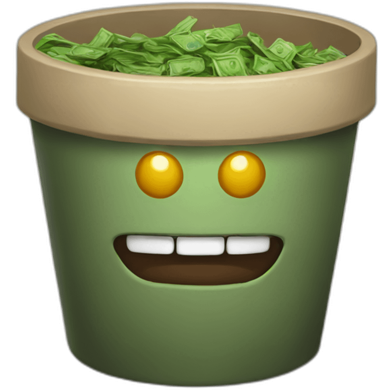 Pot of greed emoji