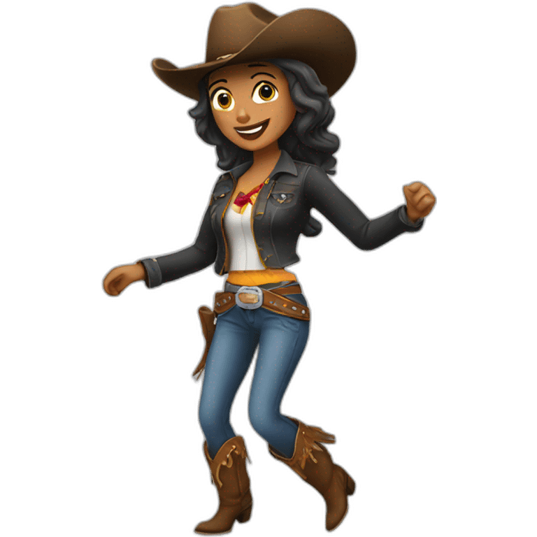 cowboy-dancing-woman emoji