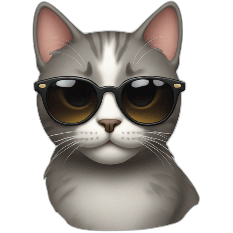 Cat with sunglasses emoji