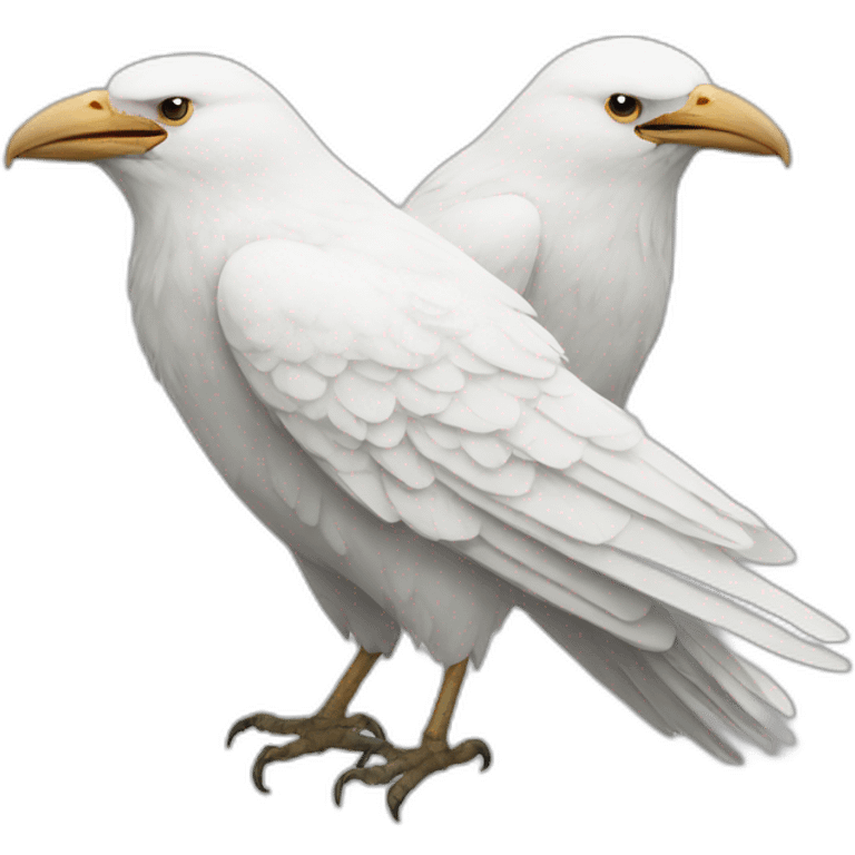 white crows emoji