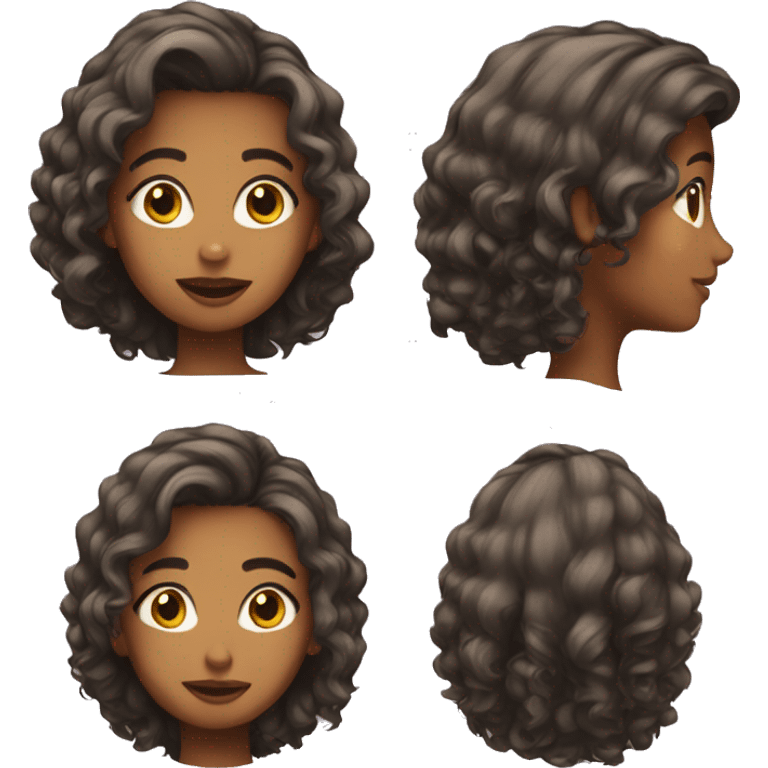 Mulher cabelo curto emoji