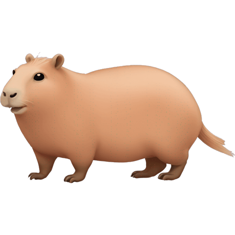 pastel pink capybara emoji