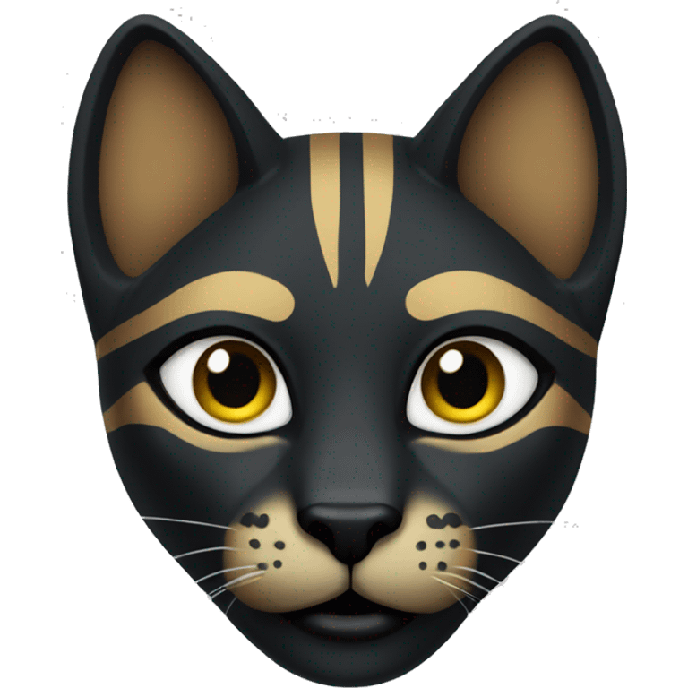 bastet smiling eyebrow raised emoji