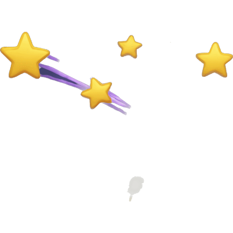 Shooting star going down emoji