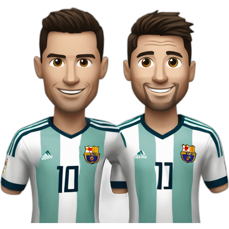 cristiano ronaldo and lionel messi emoji