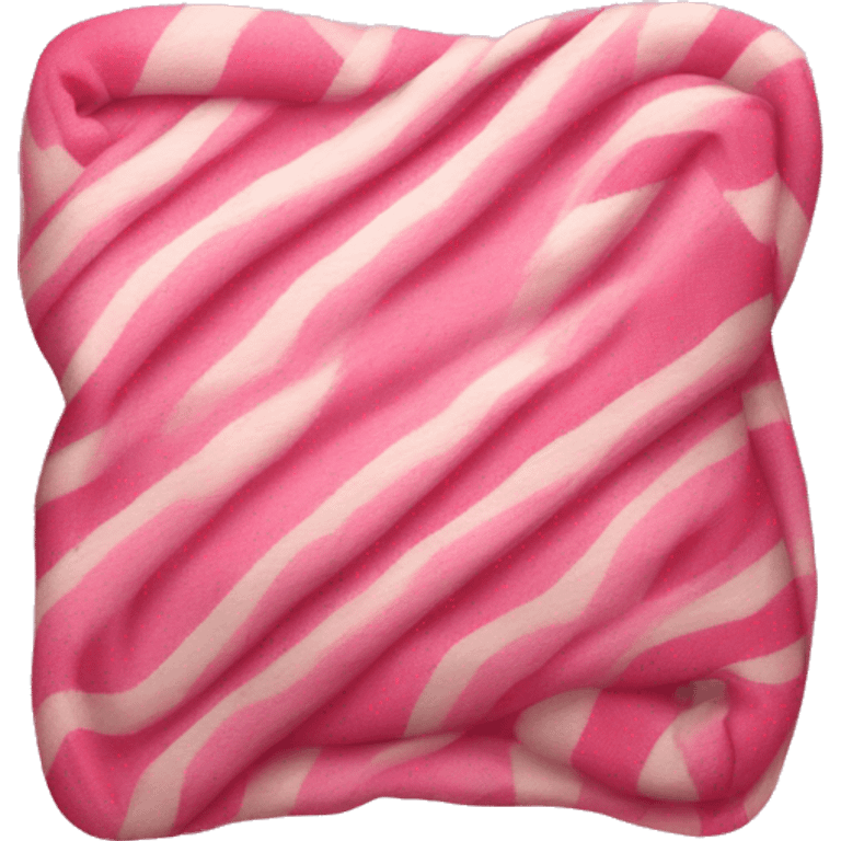 Pink blanket with candy canes  emoji