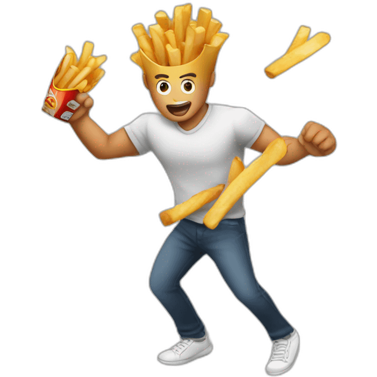 fight-frenchfries emoji