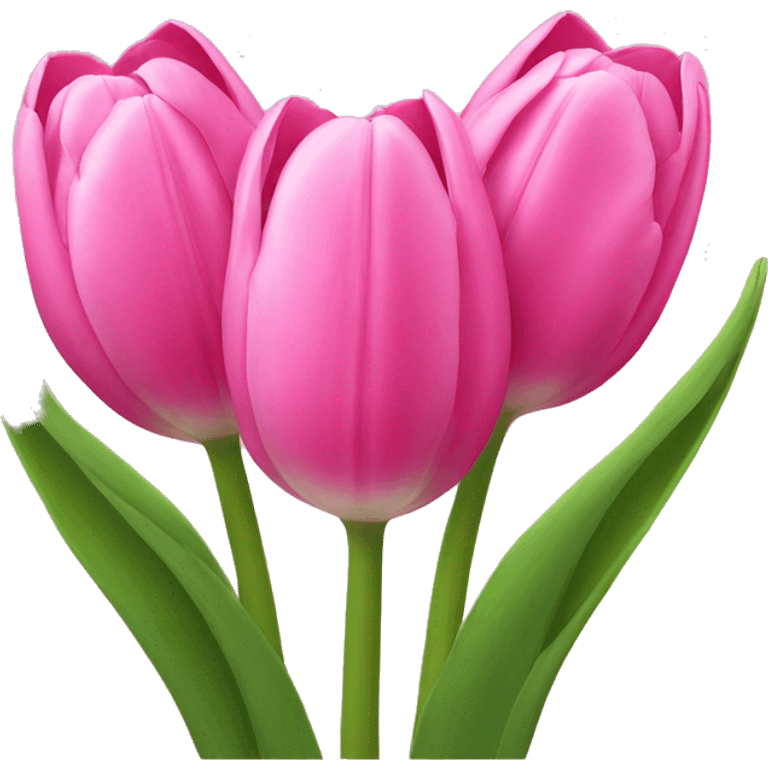 Pink tulips  emoji