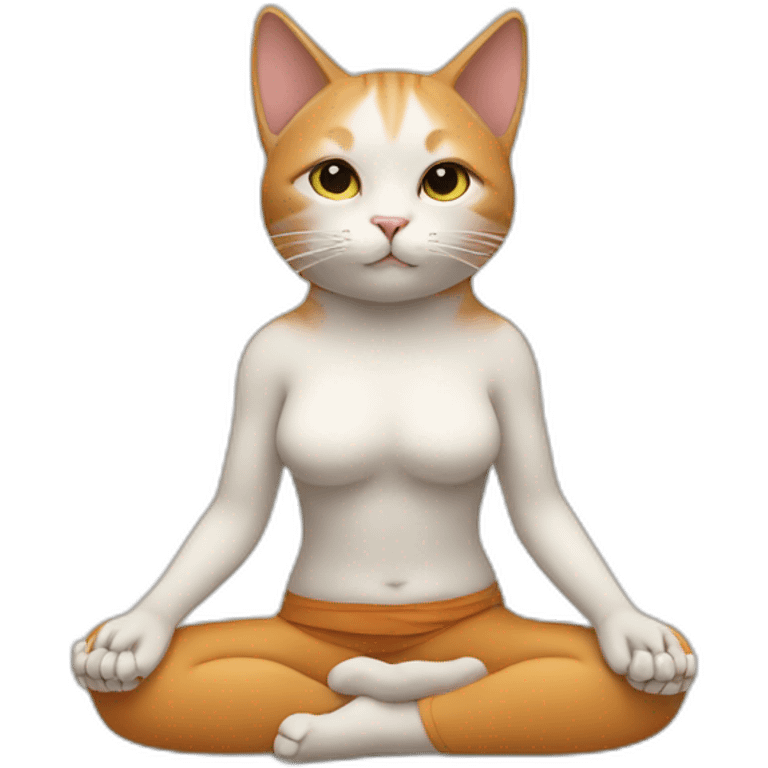 cat-yoga emoji