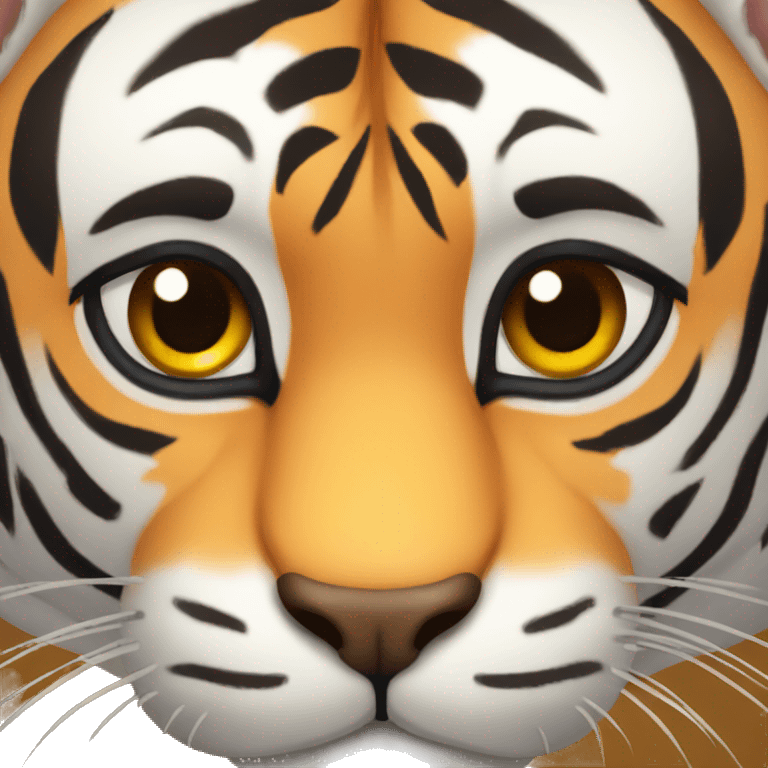 Tiger face crazy  emoji