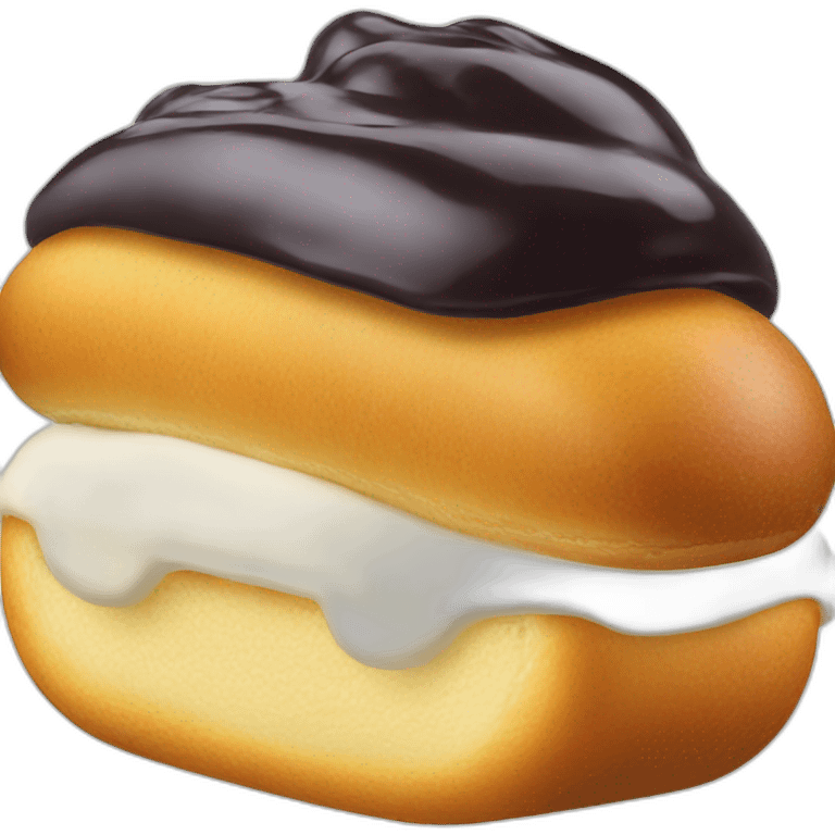 eclair noir et blanc emoji