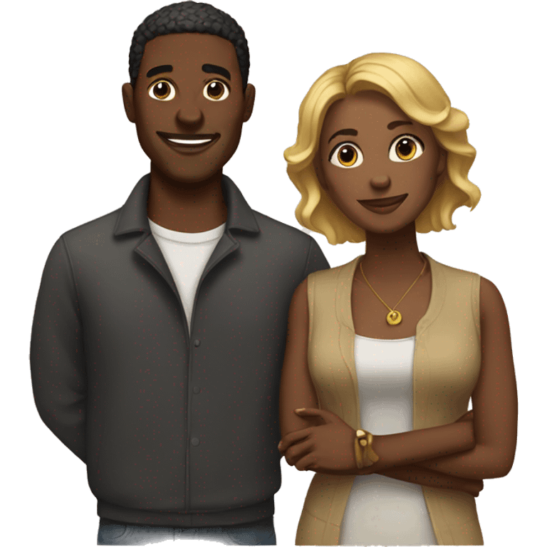 Black couple emoji