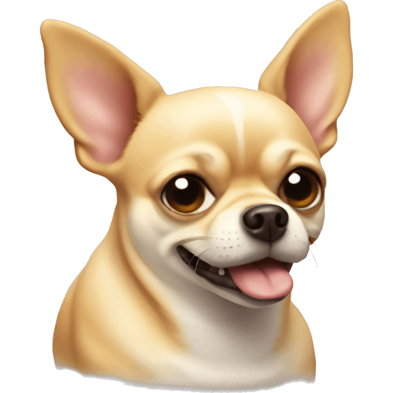 Very fat fake chihuahua  emoji