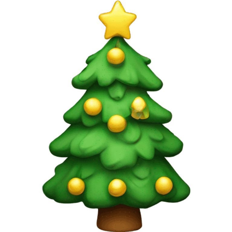 Cute Christmas tree emoji