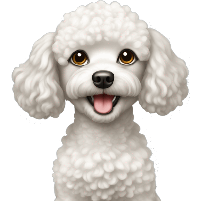 White toy poodle emoji