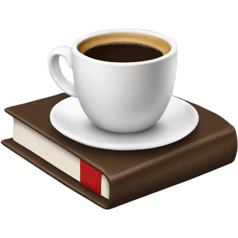 Coffee and books emoji