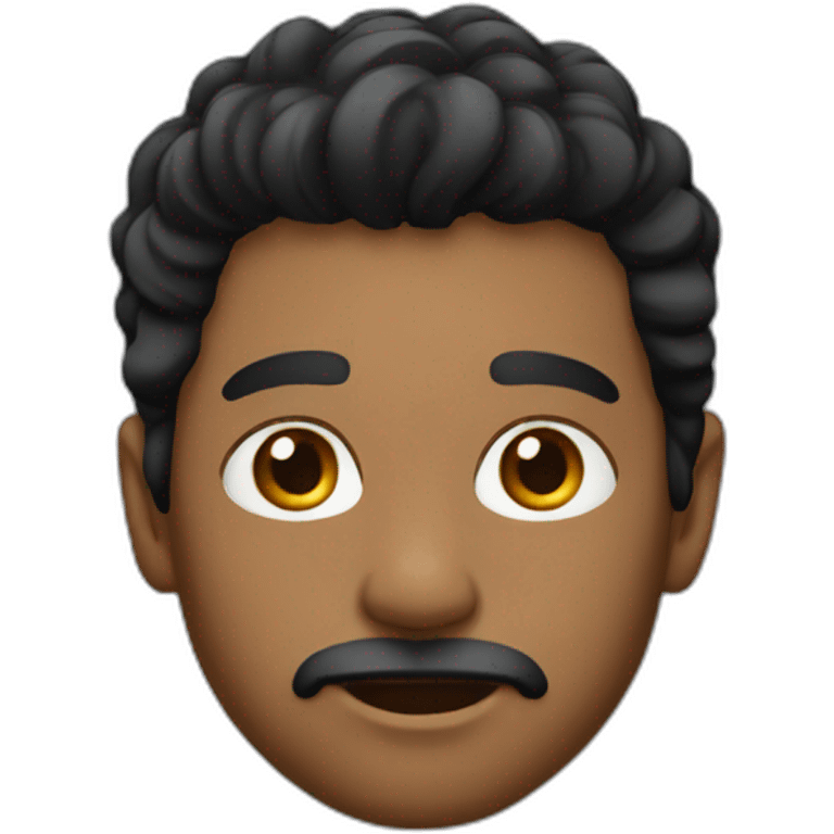 Men hair black ayes emoji