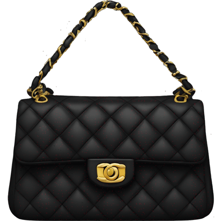 Black Chanel bag emoji