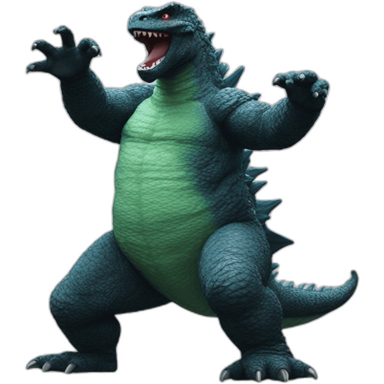 Godzilla dancing animated emoji