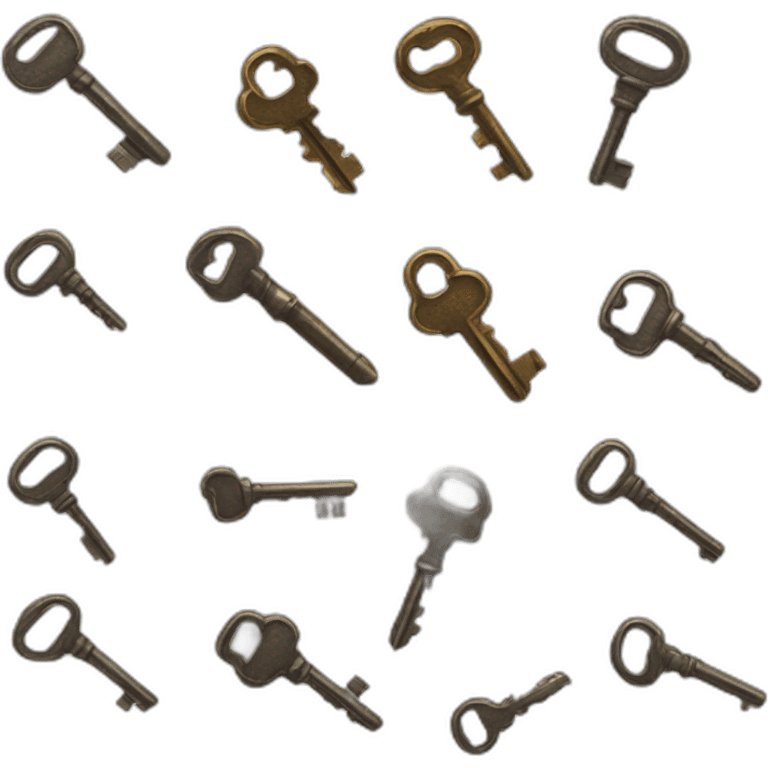 bunch of old keys emoji