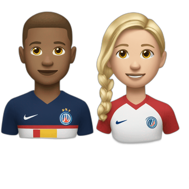 Haaland and Mbappé with golden Noam emoji