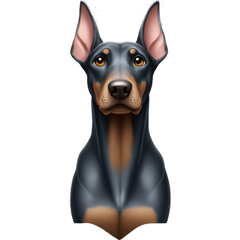 Silver Doberman emoji